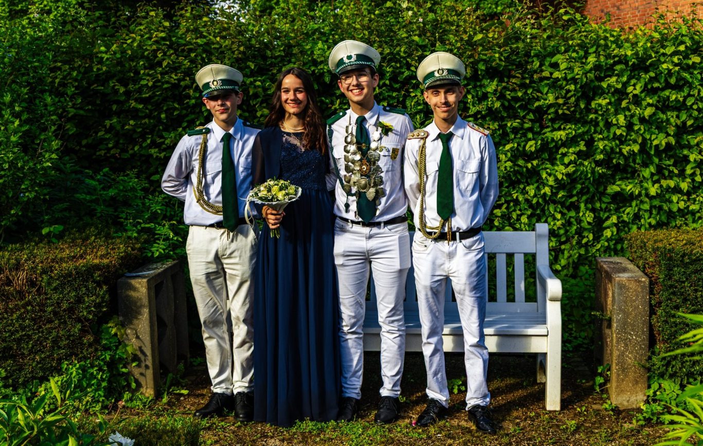 Jungschützenprinz Jannik Kauffeld und seine Prinzessin Fabienne Steinacker.